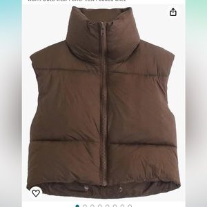 Cropped Puffer Vest